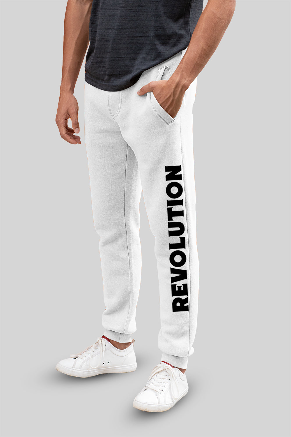 Revolution White Jogger