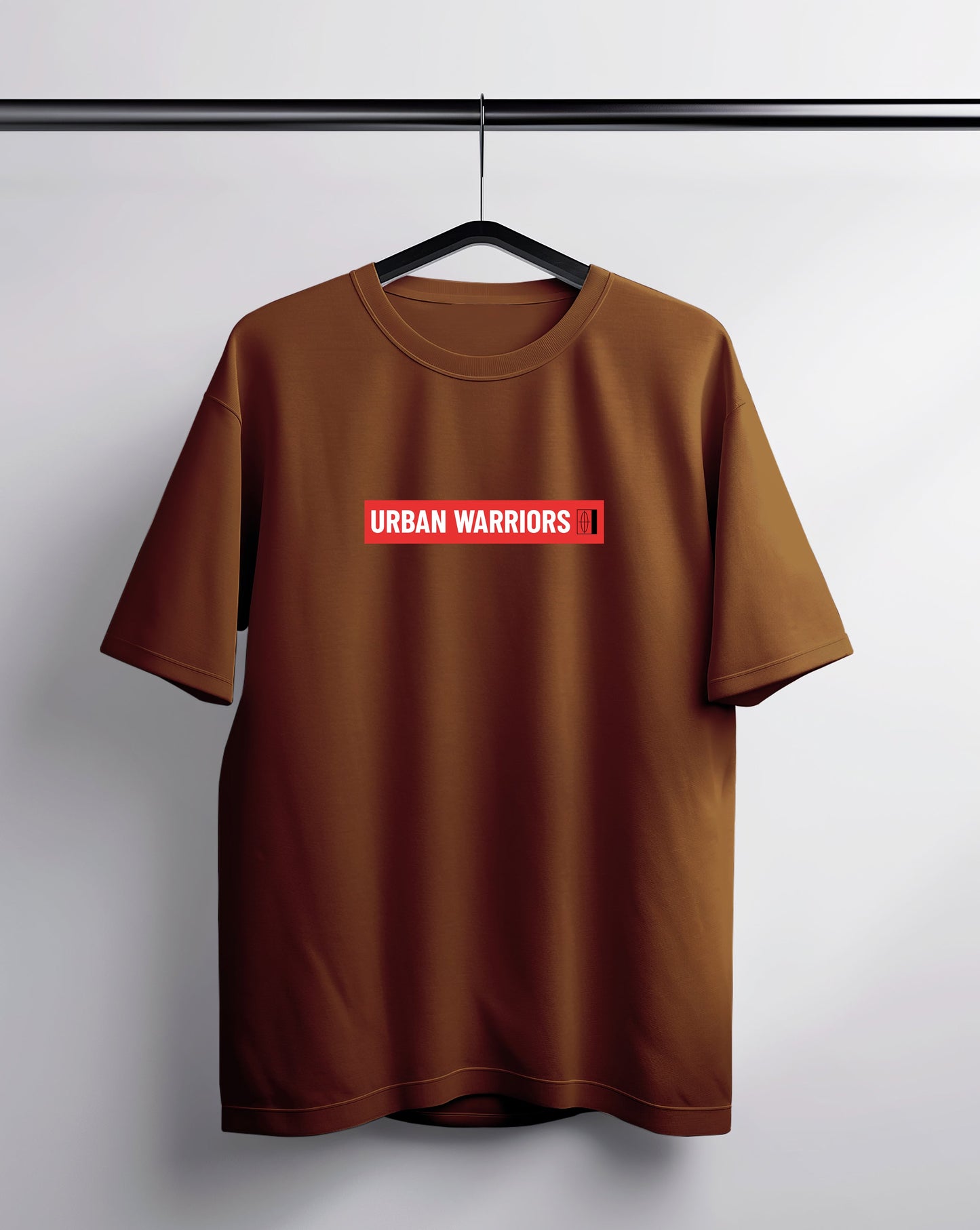 Urban Warriors Brown Oversized Tee