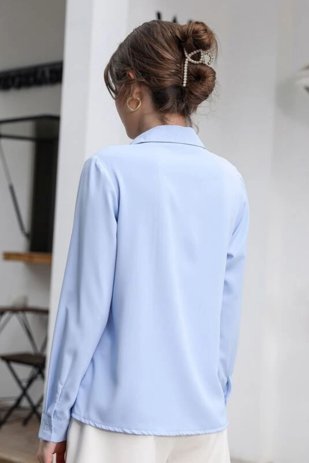 By Me Powder Blue Top