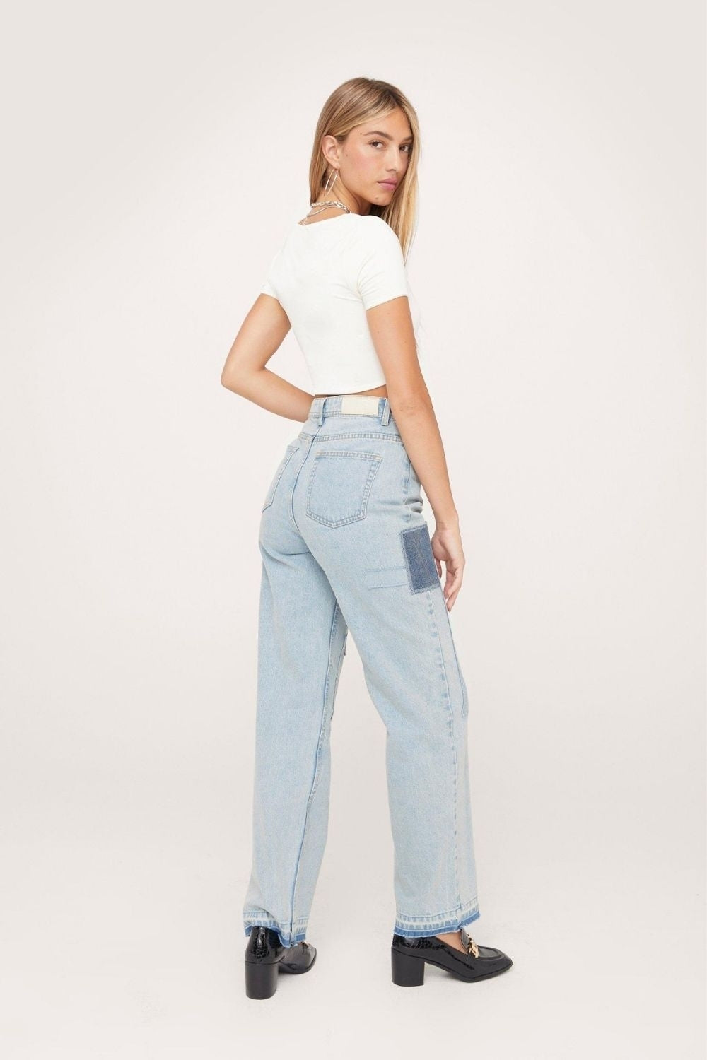 Slinky Cut Out Asymmetric
Crop Top