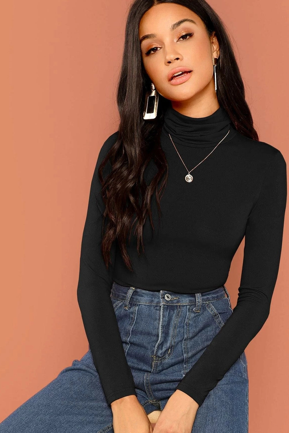 Turtle Neck Top - Main Image