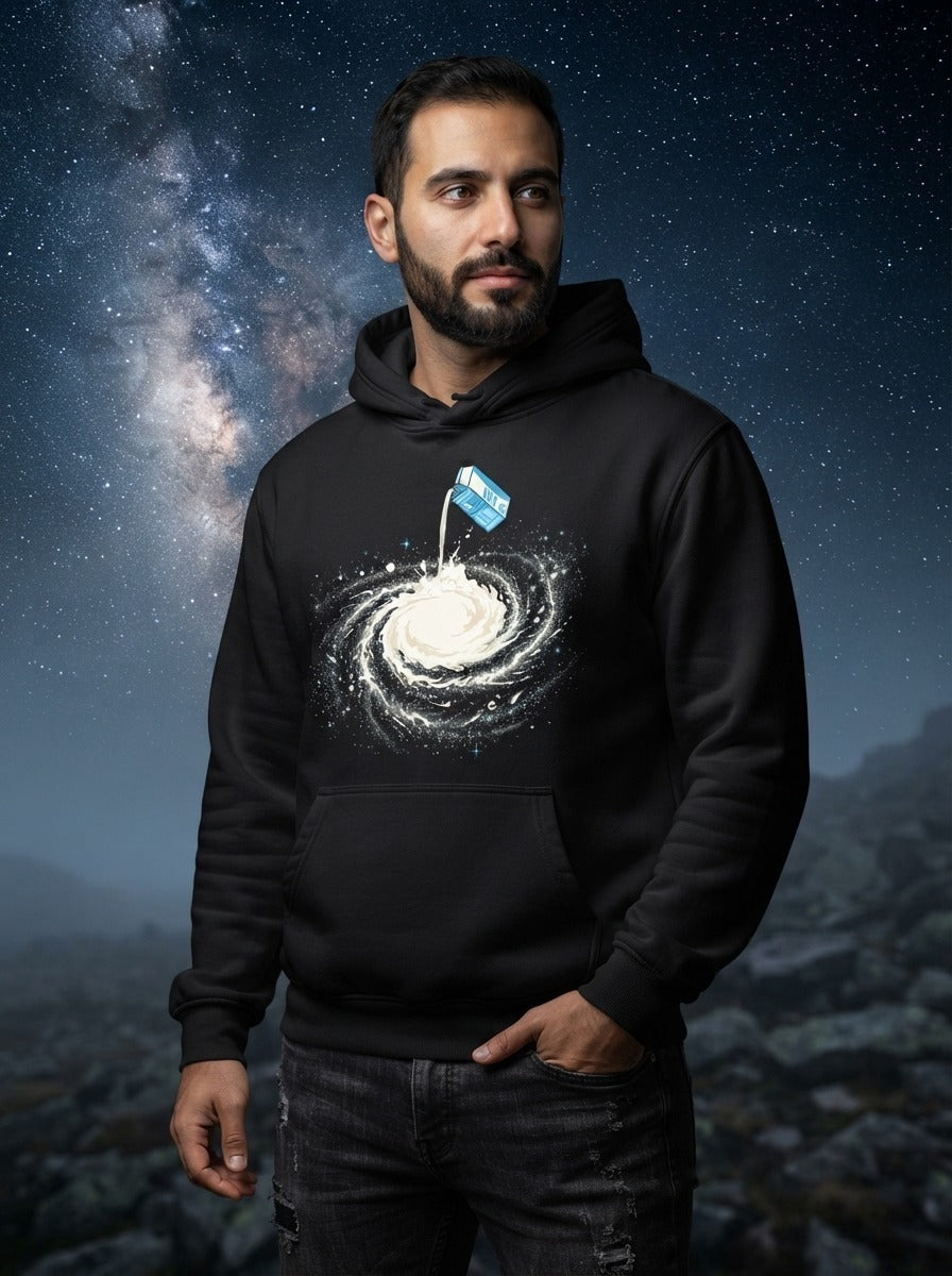 Milky Way Black Hoodie