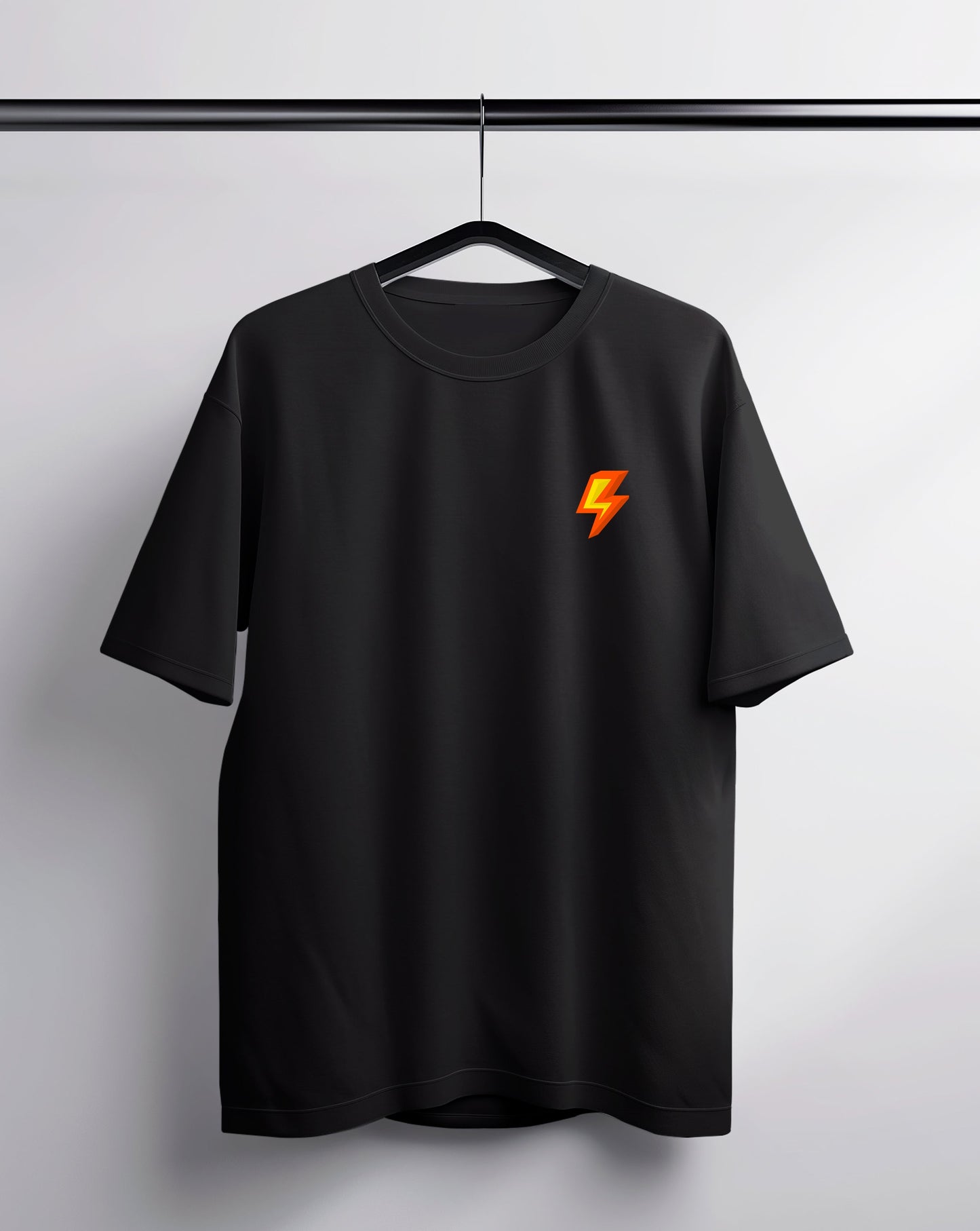 Lightning Black Oversized Tee