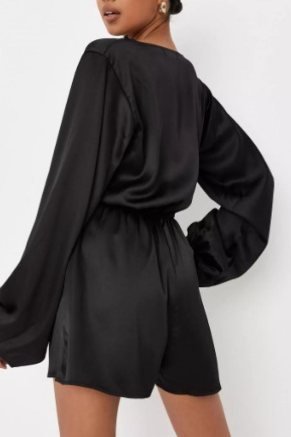 Lantern Sleeve Black Me Playsuit