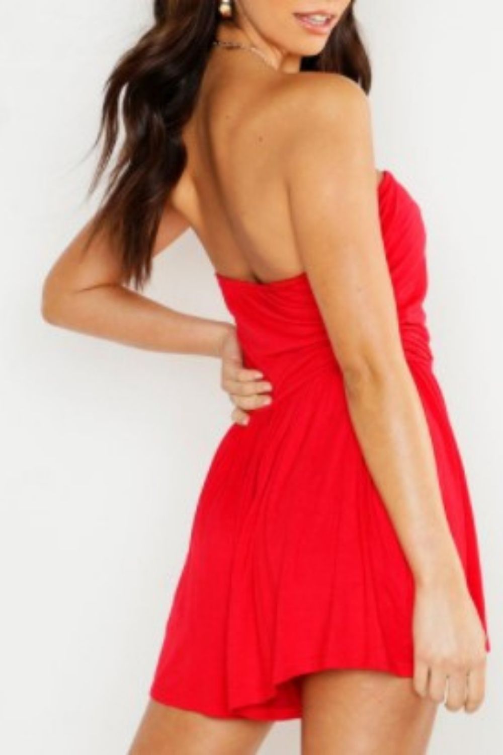 Hot Red Playsuit Tube