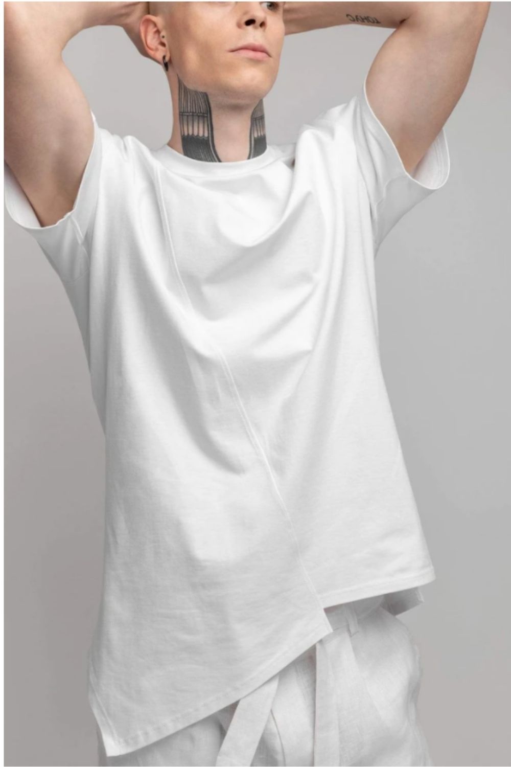 Asymmetric T-shirt White