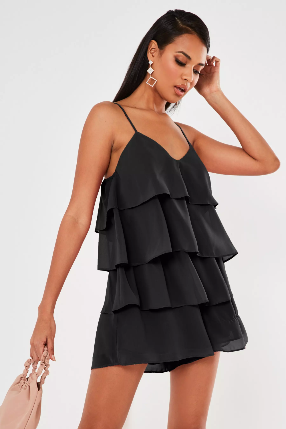 Black floaty shop dress