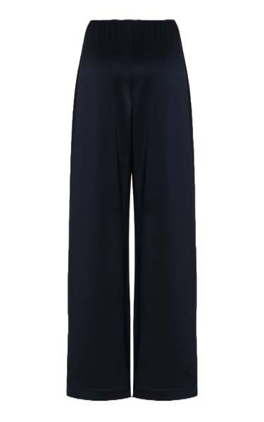 Black Tie Up Top With Wide Leg Pants Set