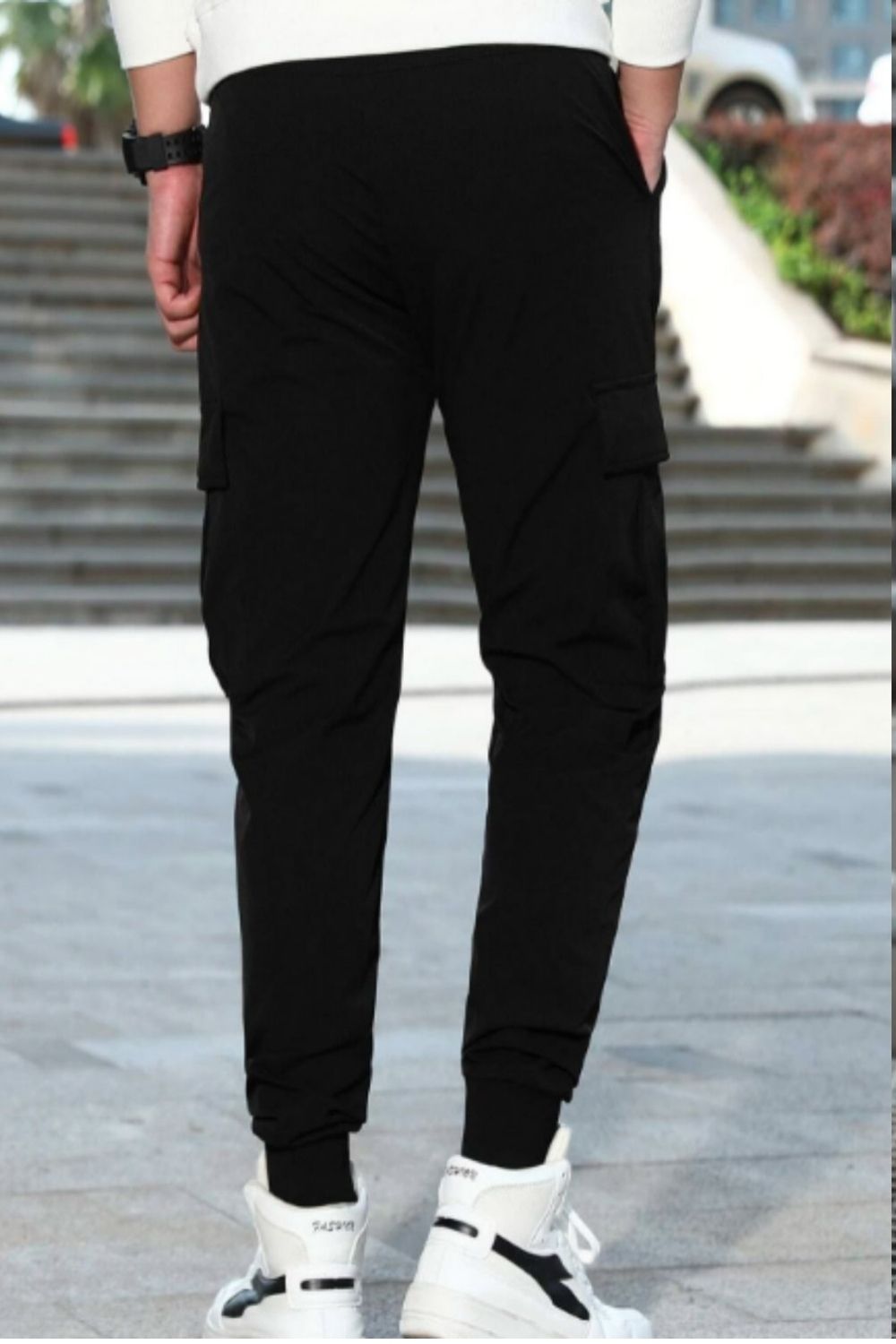 Flap Pocket Drawstring Trousers