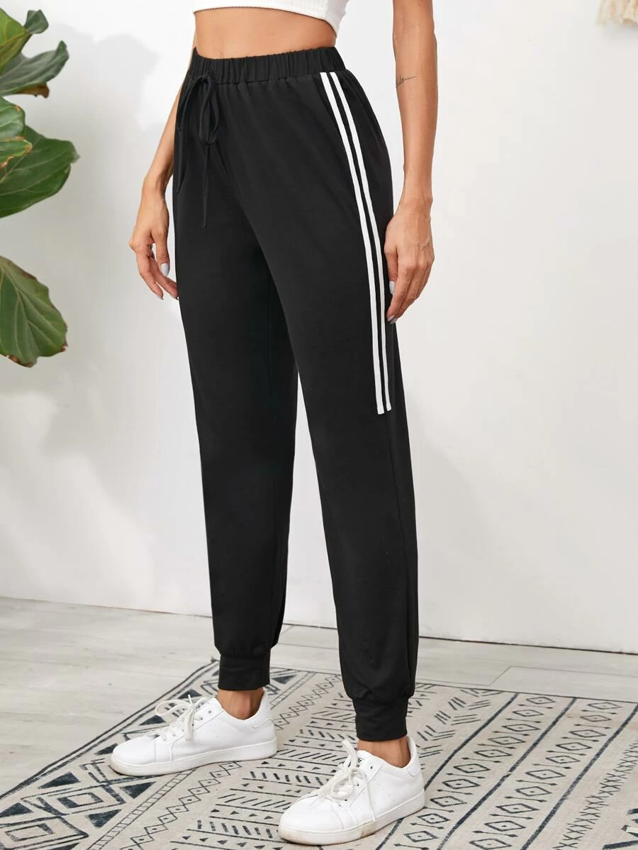 Joggers top side stripe