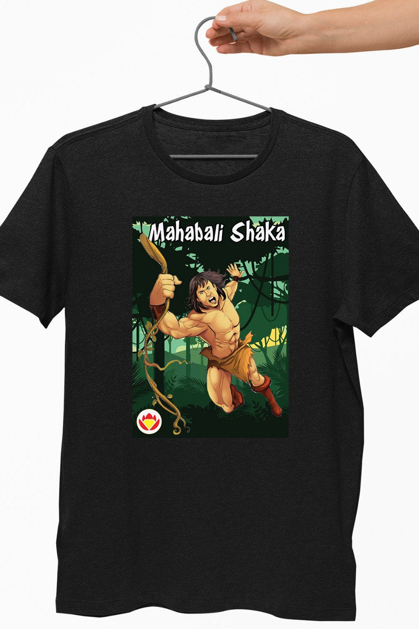 Mahabali Shaka Jumping Black Tshirt