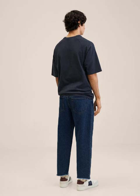 Raw Look Denim Trouser