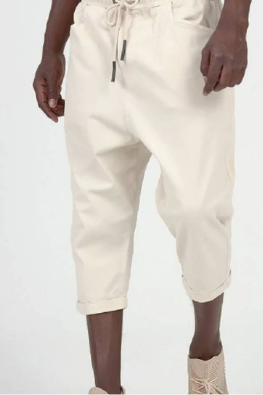 Calf Length Shorts White
