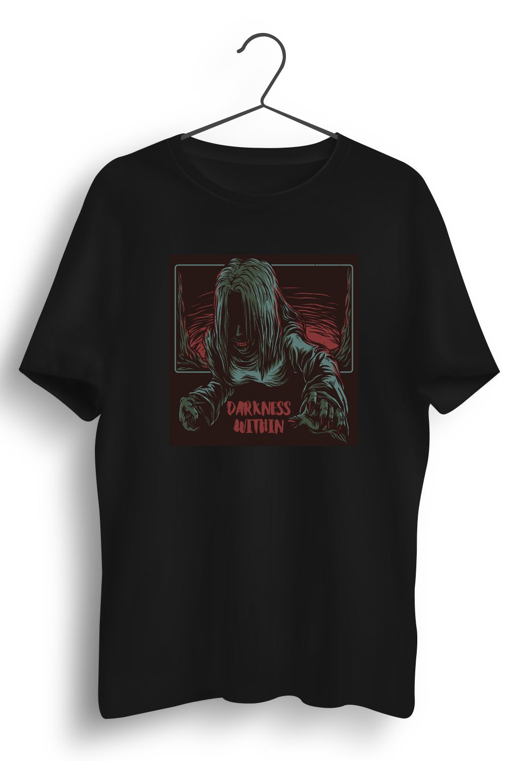 Darkness Within Graphic Printed Black Tshirt