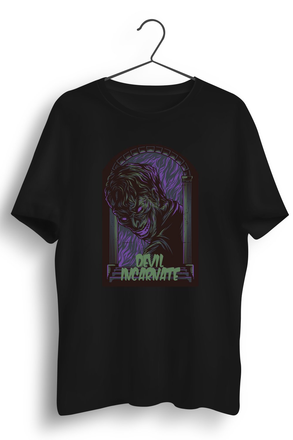 Devil Incarnate Graphic Printed Black Tshirt