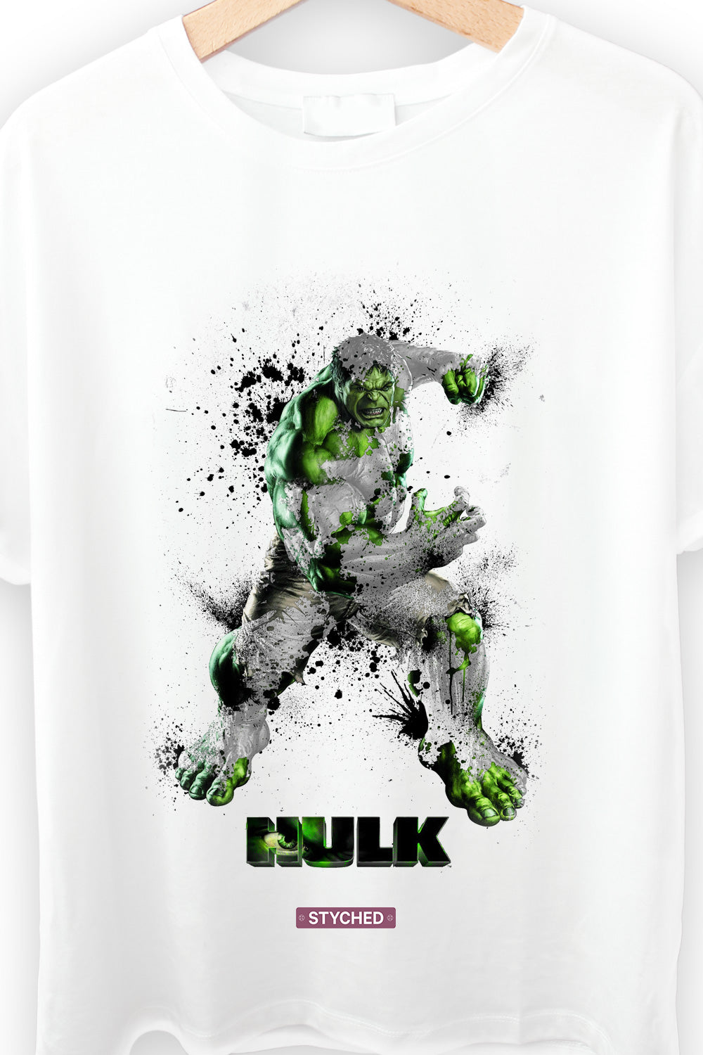 Marvel's Hulk - Avengers Superhero Fan Tshirt Splatter printed