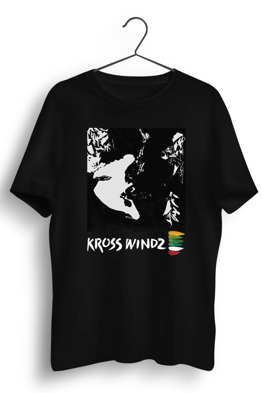 Jhora Palok Album Cover and Logo Printed Black Tshirt