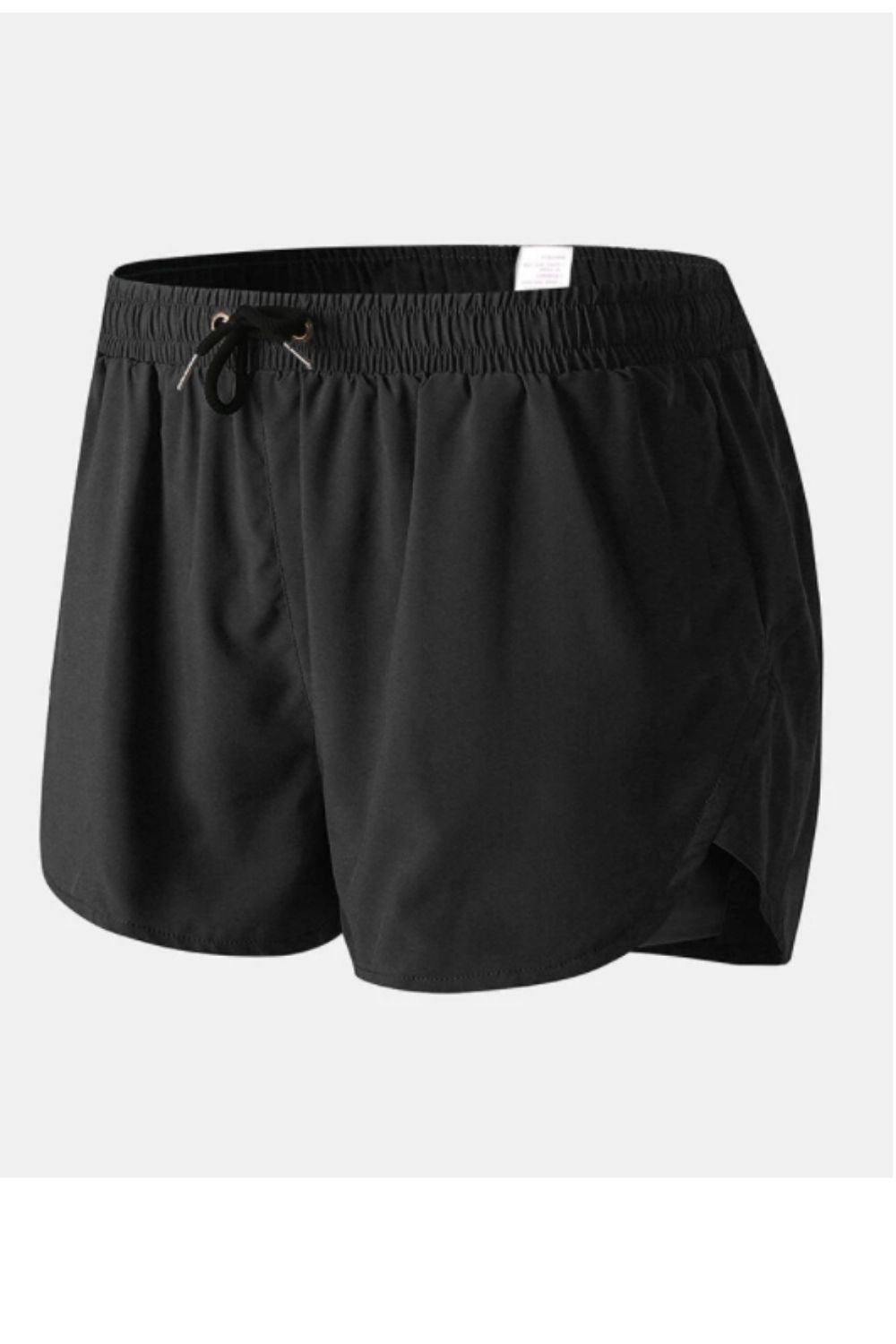 Side Cut Shorts Black