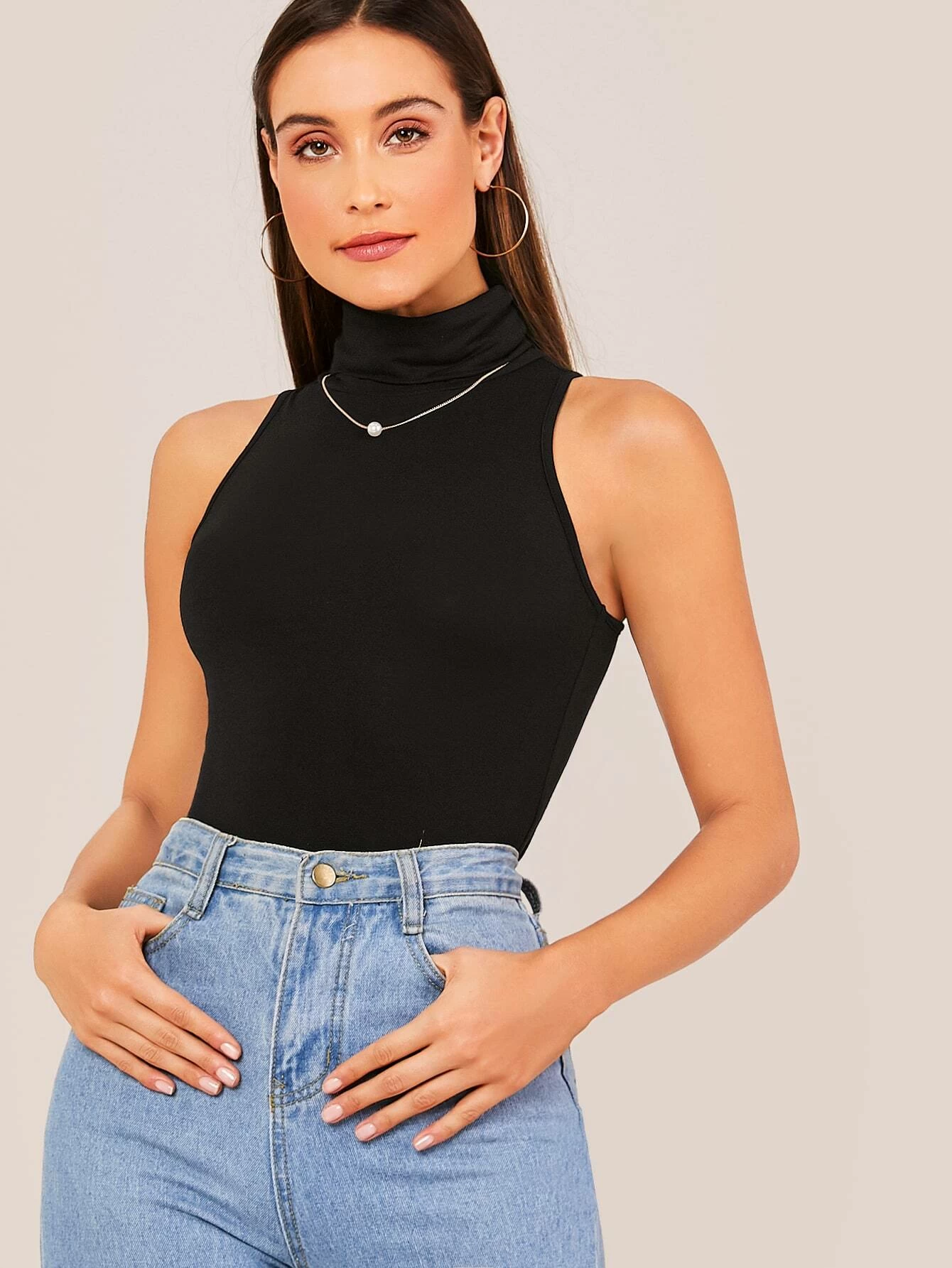 Turtle Neck Tank Top – Styched Fashion