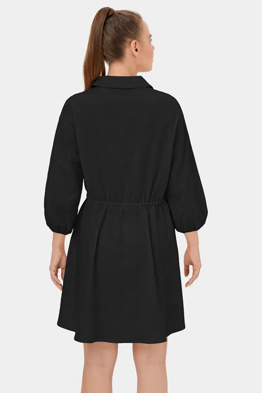 Charmeuse Black Dress