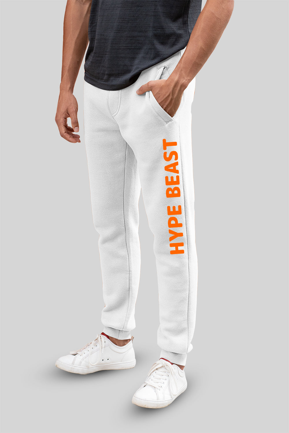 Hype Beast White Jogger