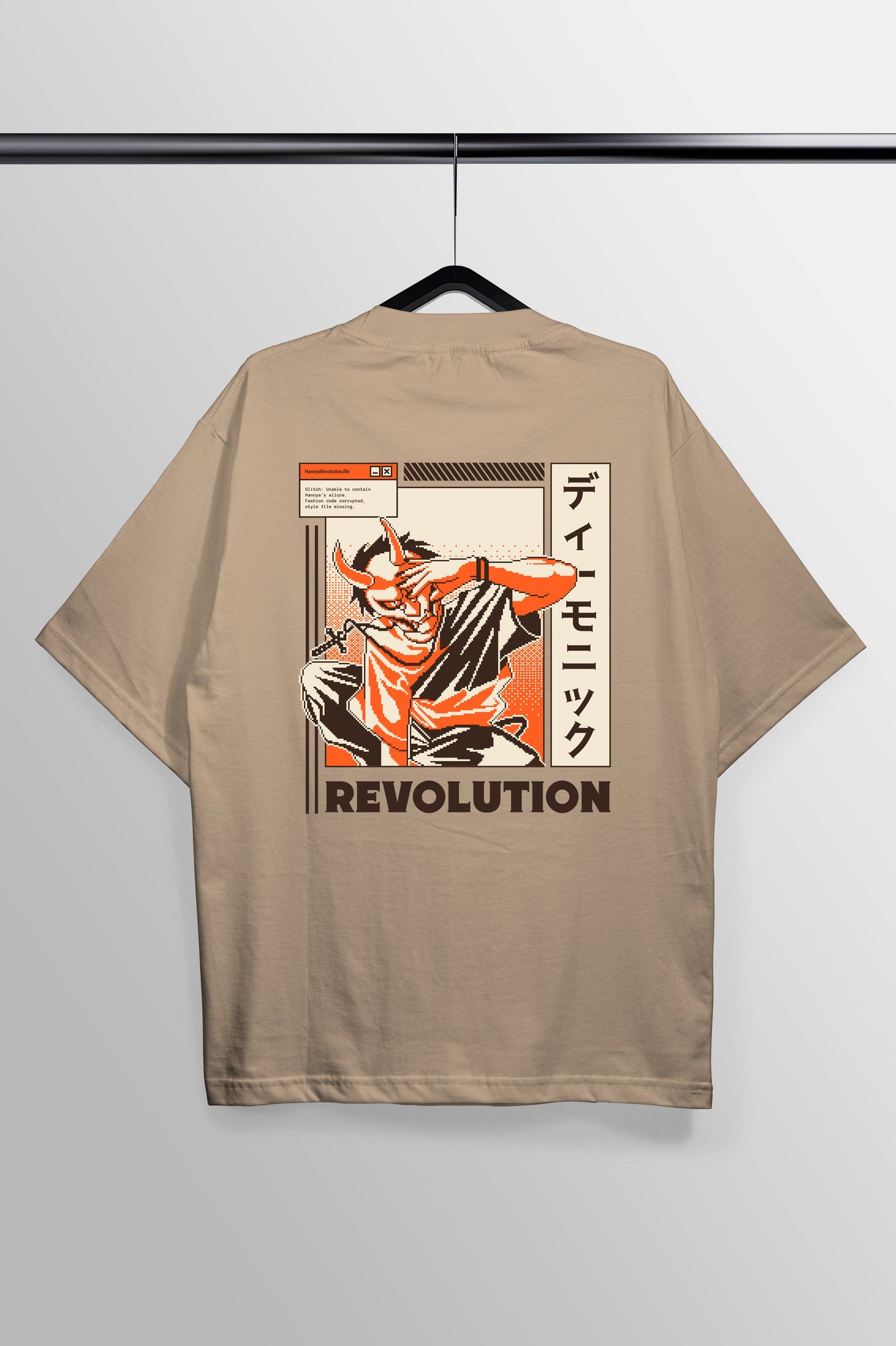 Revolution Peach Oversized Tee