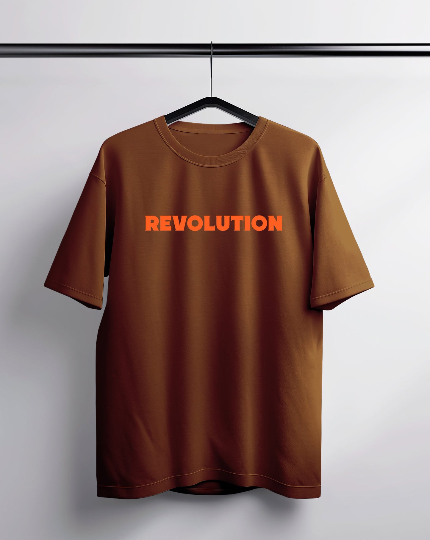 Revolution Brown Oversized Tee