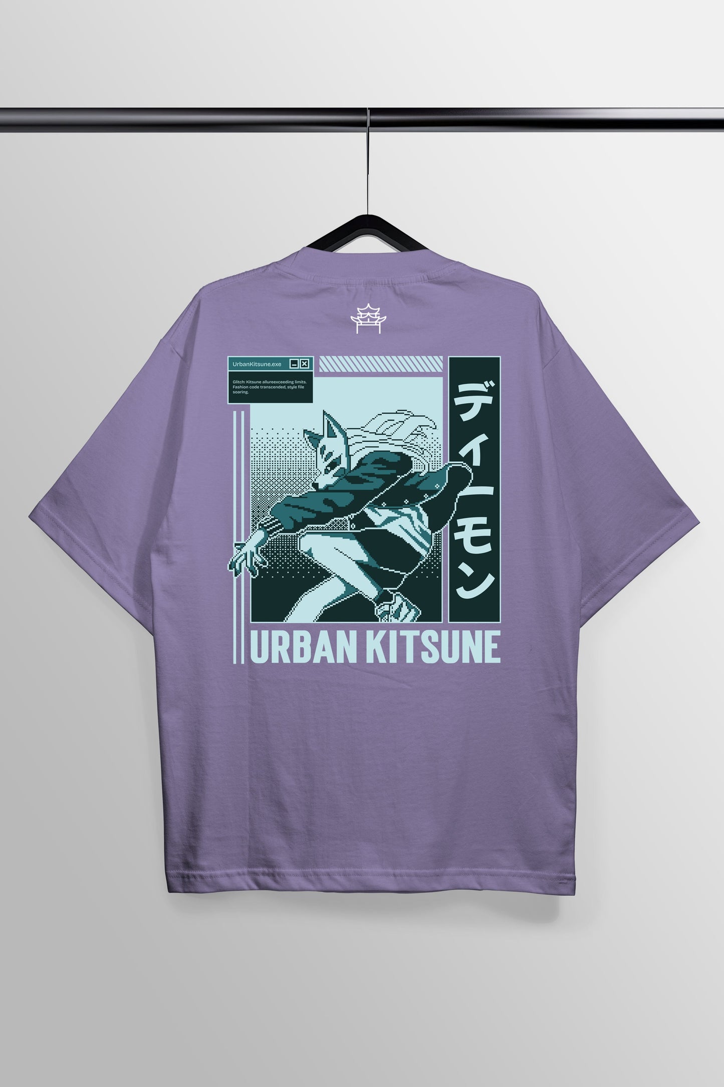 Urban Kitsune Lavender Oversized Tee