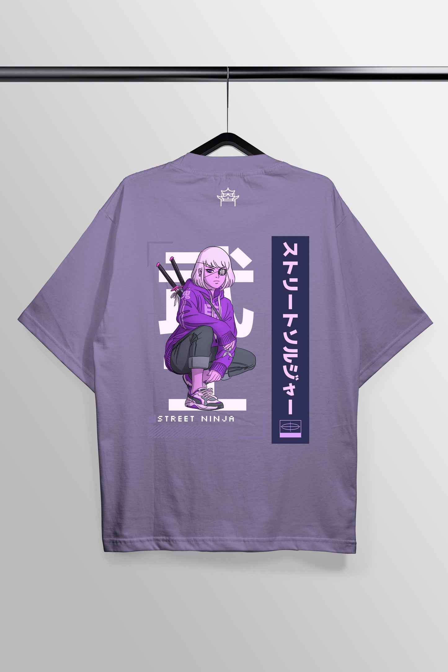 Street Ninja Lavender Oversized Tee