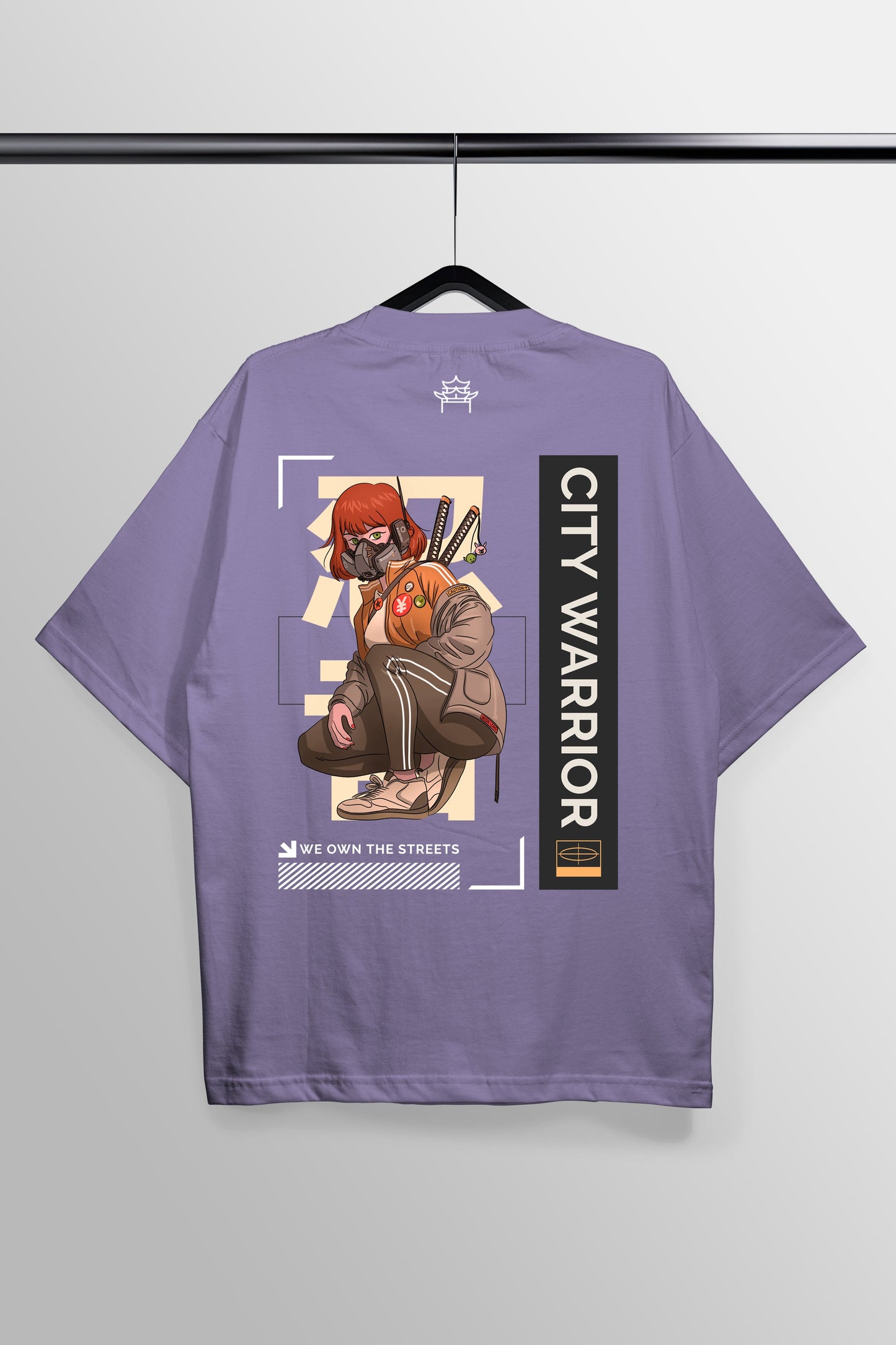 We Own The Streets Lavender Oversized Tee