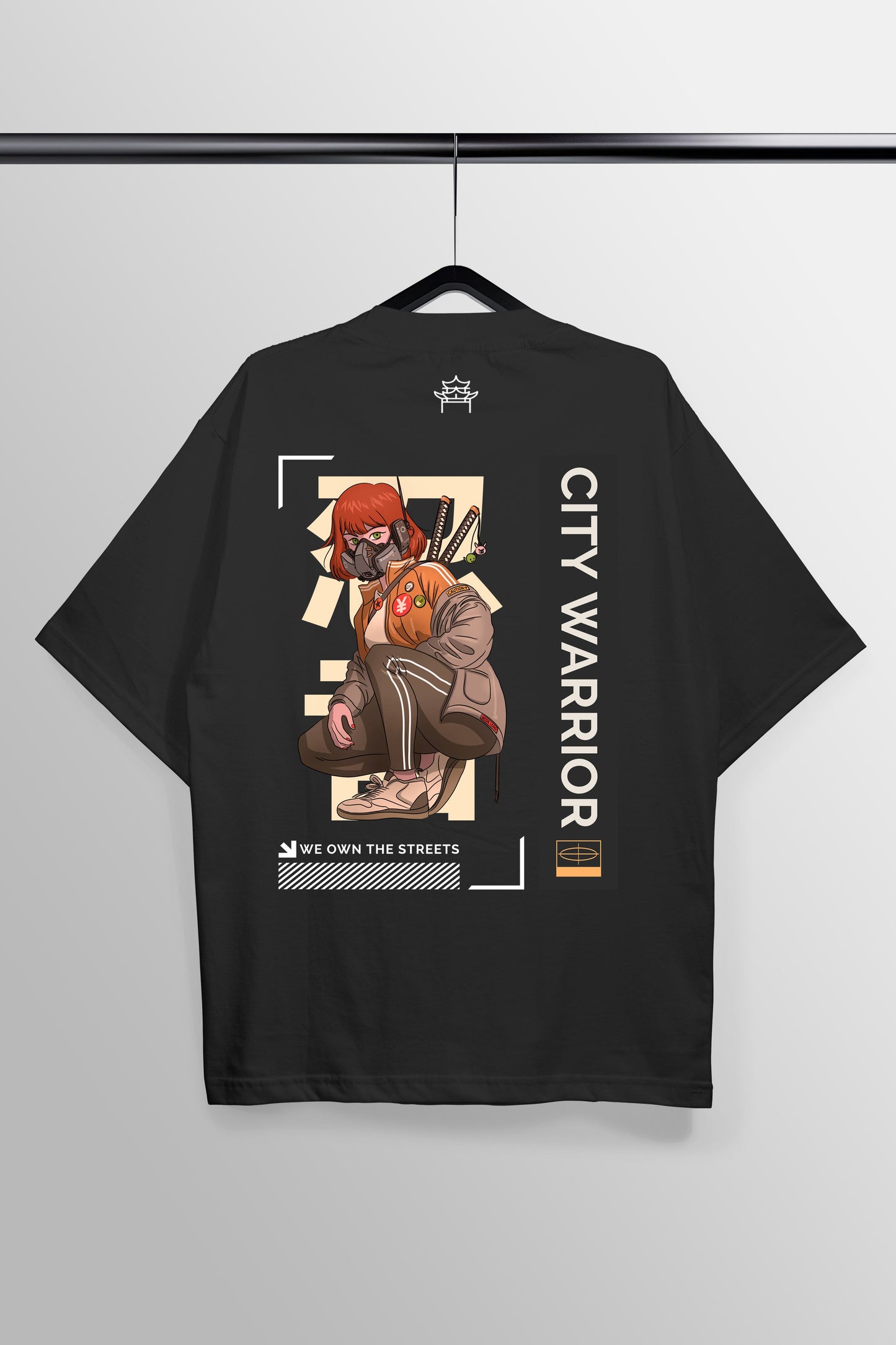 We Own The Streets Black Oversized Tee