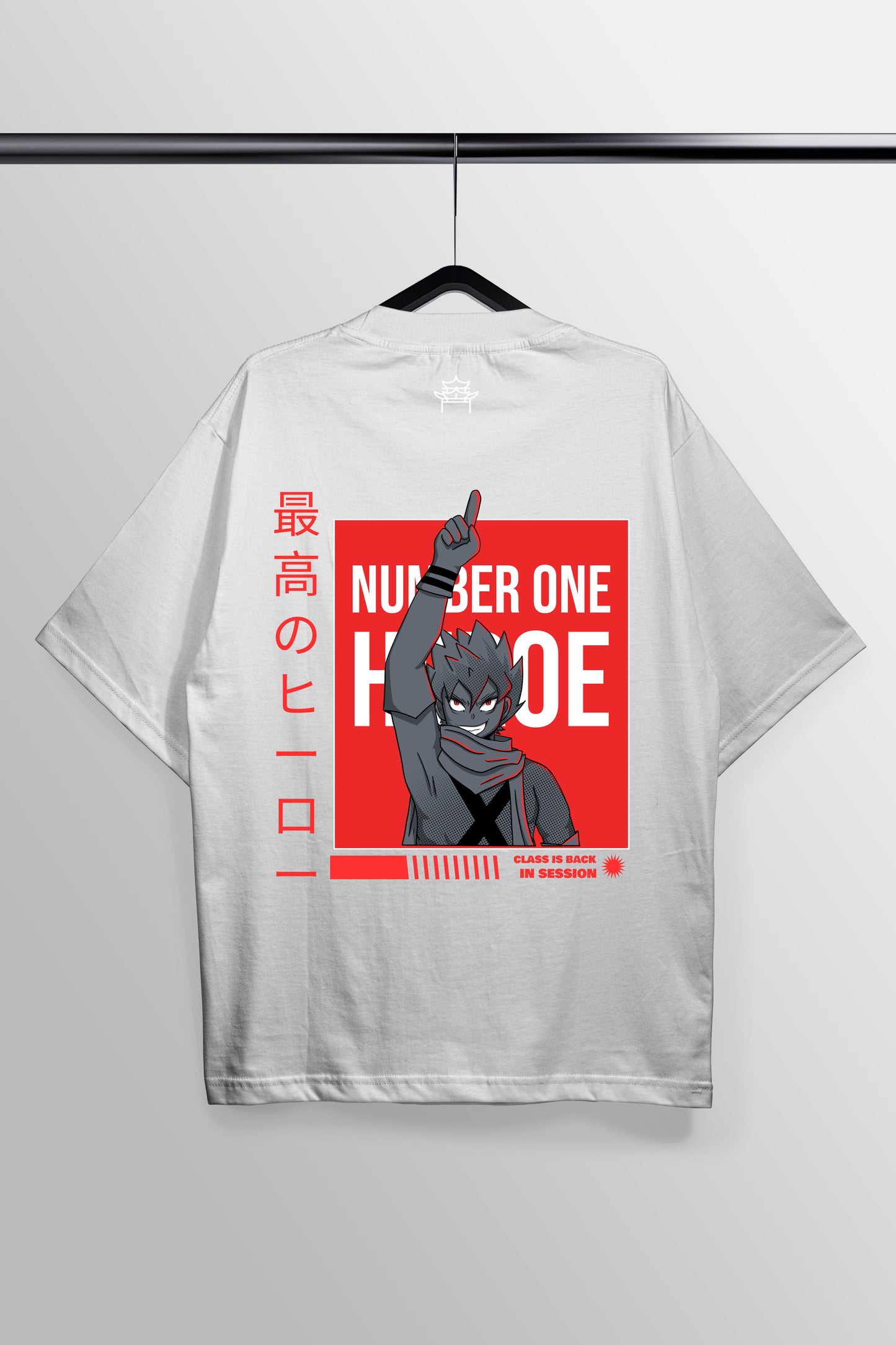 Number One White Oversized Tee