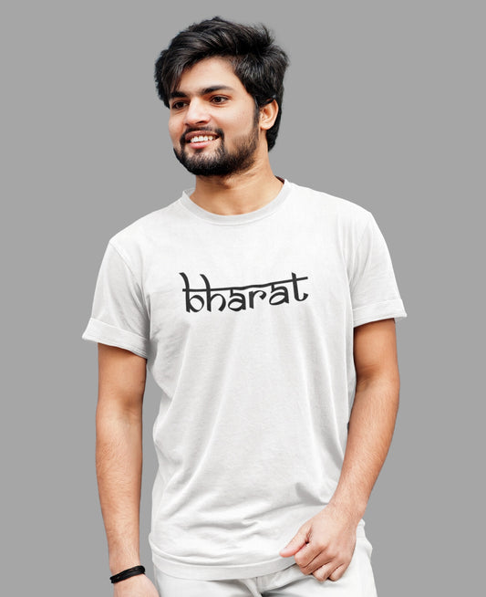 Bharat Printed Round Neck Fan Tshirt