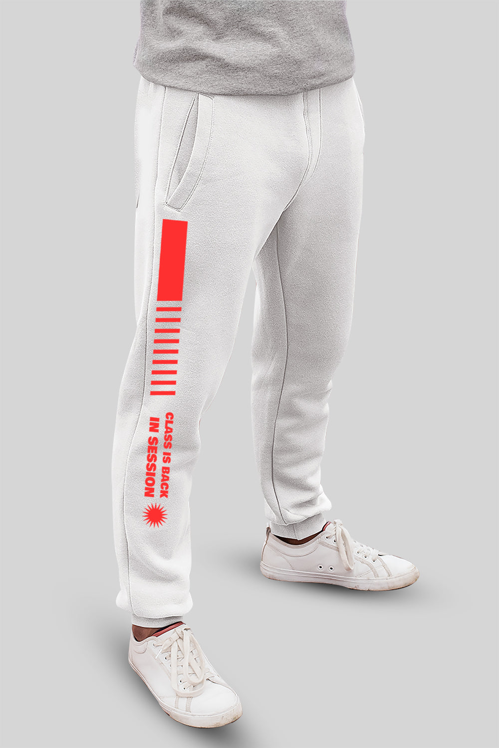 Manga Motion White Joggers
