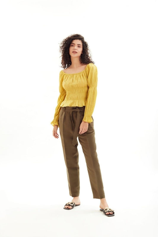 Mustard Not Basic Top
