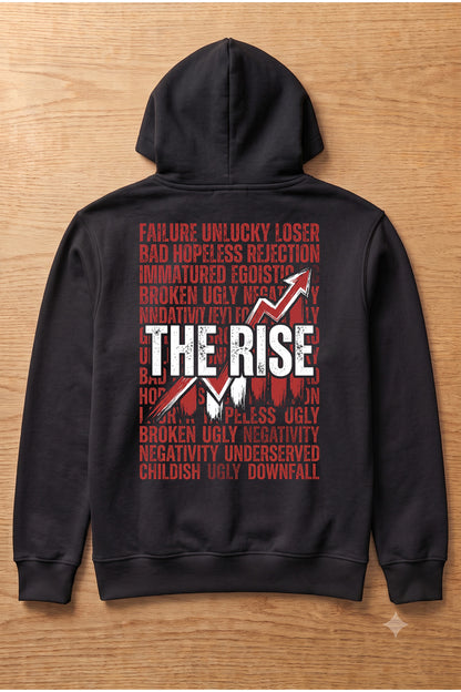 The Rise Black Zip Hoodie