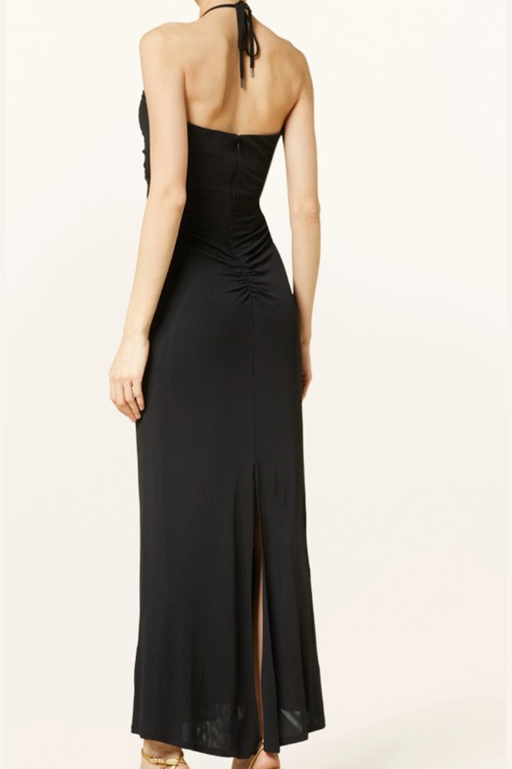 Coral  Black Dress