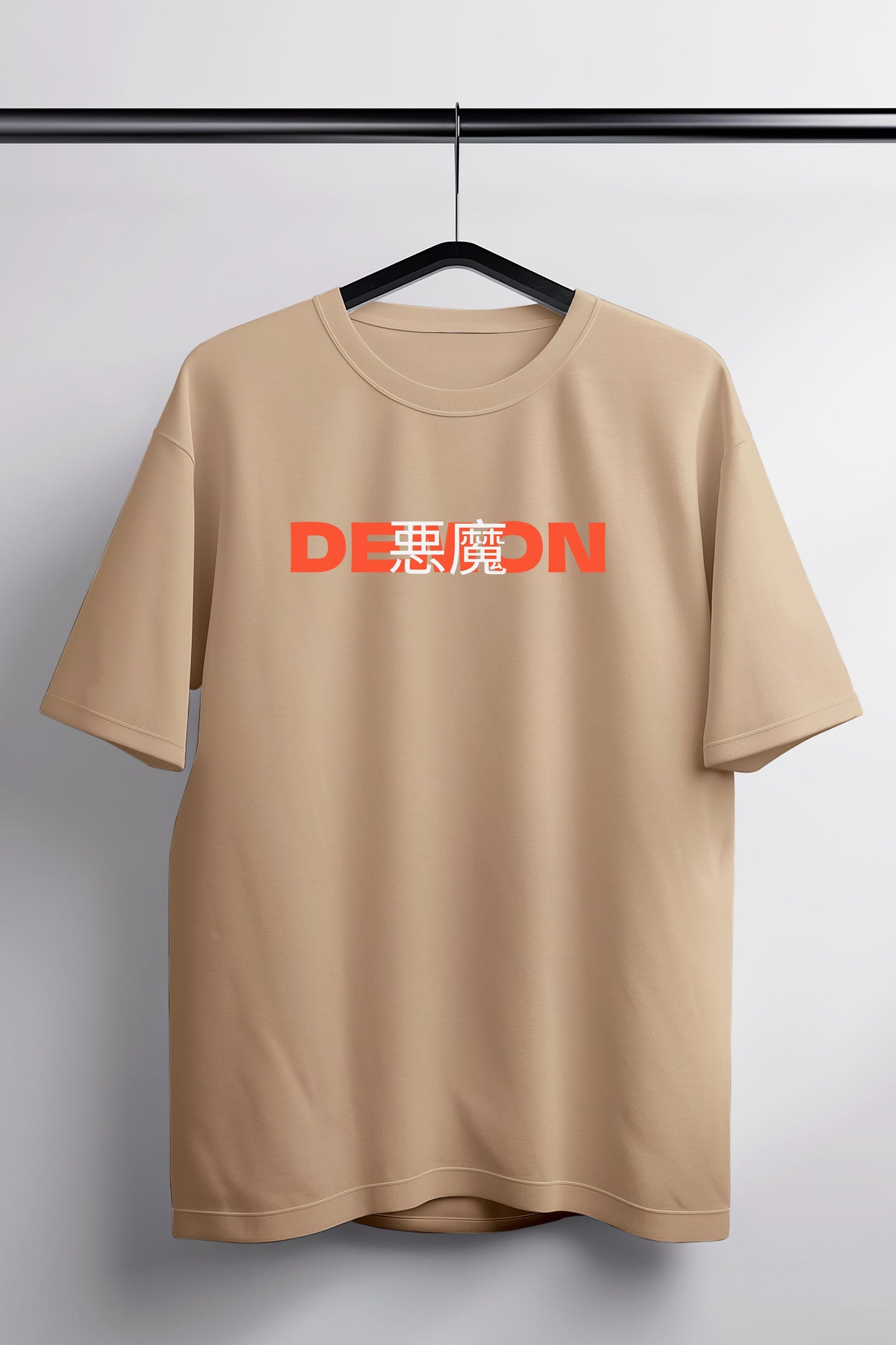 Demon Destroyer Peach Oversized Tee
