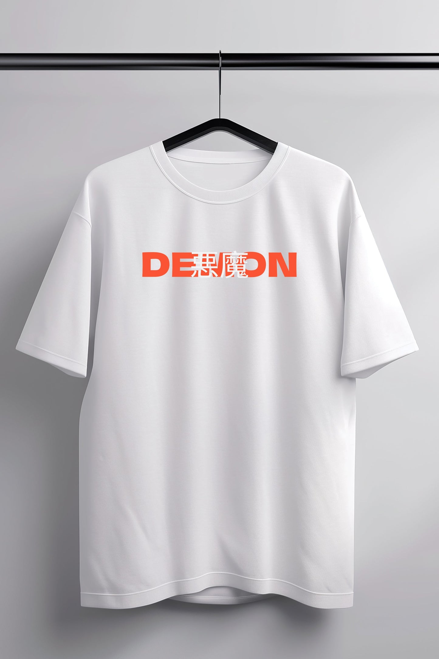 Demon Destroyer White Oversized Tee