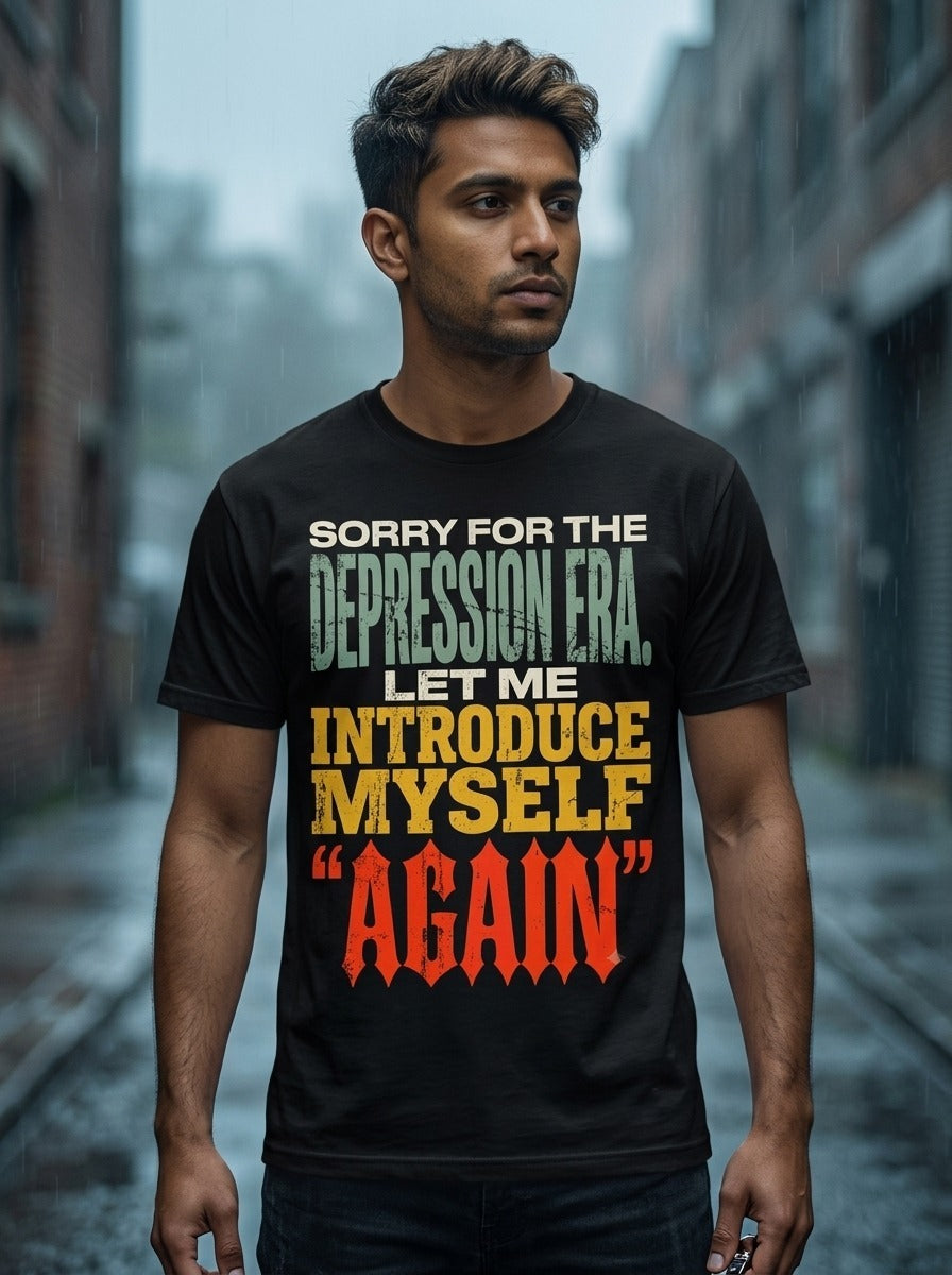 Depression Era Black Tee