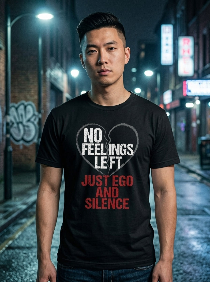 No Feelings Black Tee