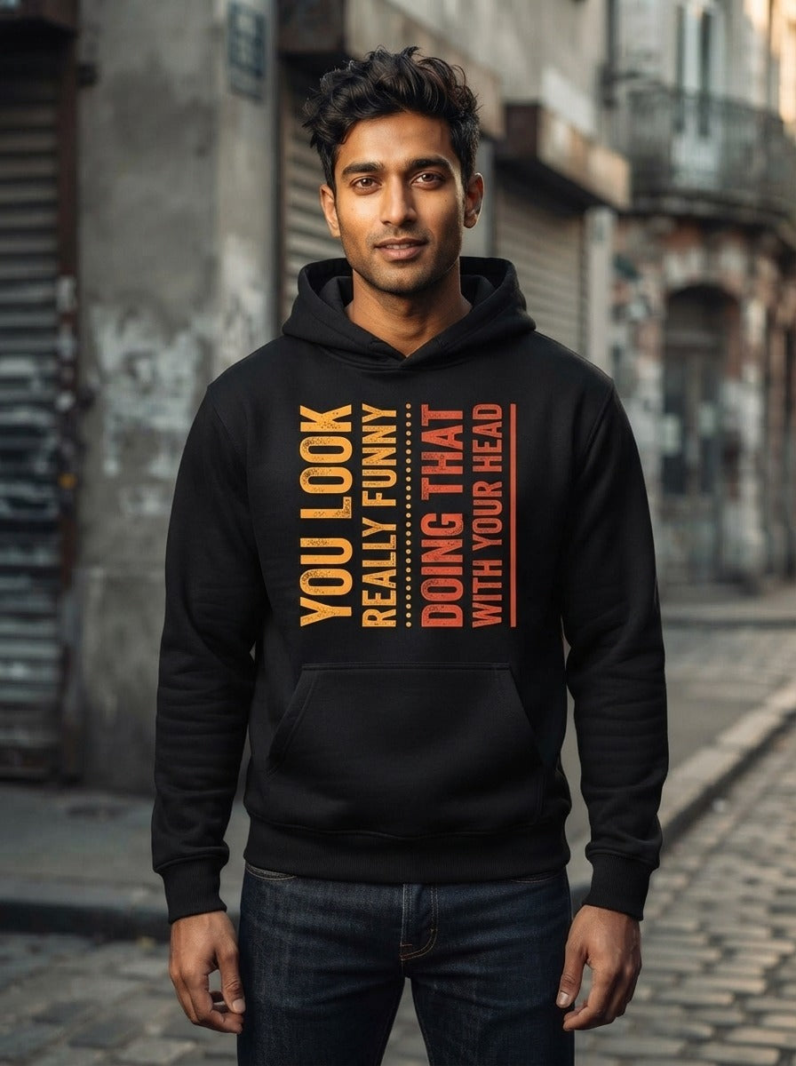Look Funny Black Hoodie