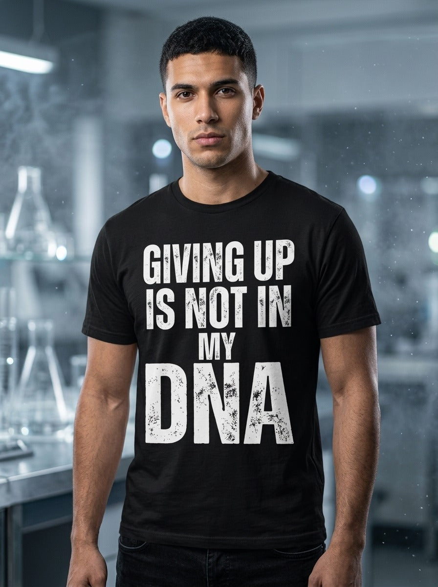 Giving Up Dna Black Tee