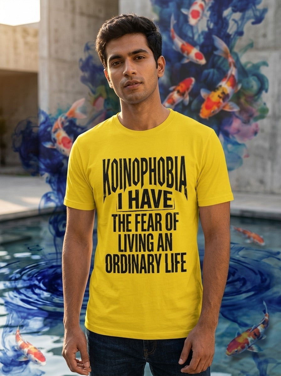 Koiniphobia Yellow Tee