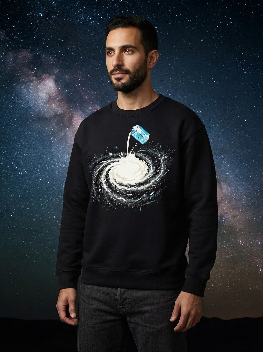Milky Way Black Sweatshirt