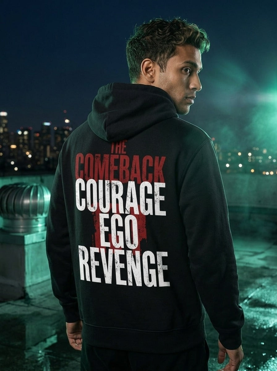 Comeback Courage Black Zip Hoodie