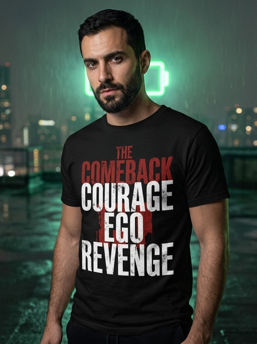 Comeback Courage Black Tee