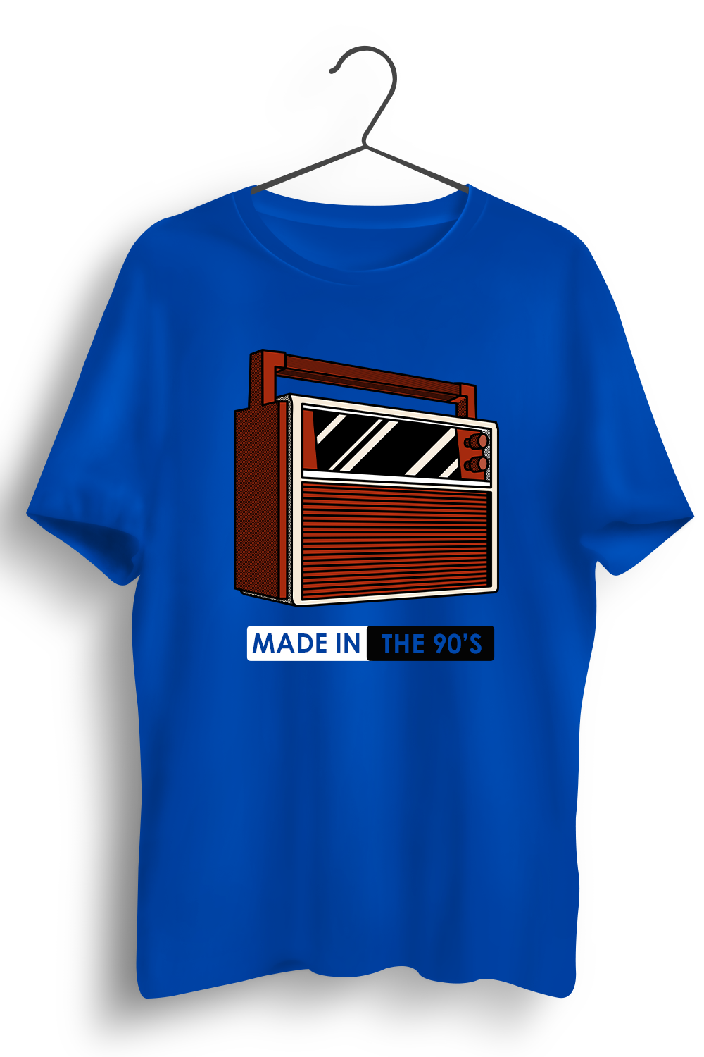 Paytm Exclusive - Made In The 90s Graphic Printed Blue Tshirt