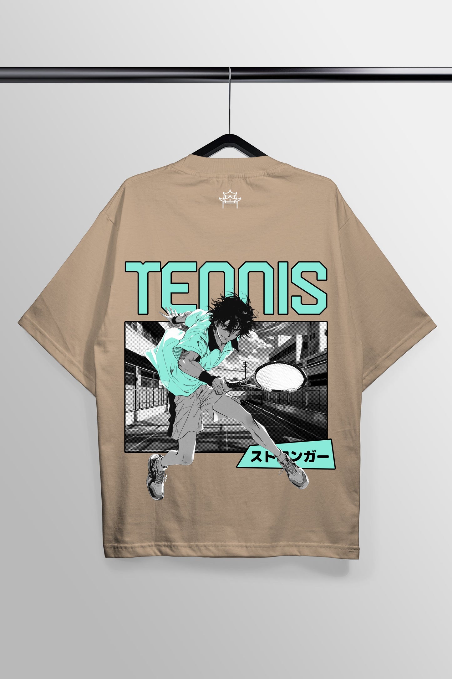 Tennis Peach Oversized Tee