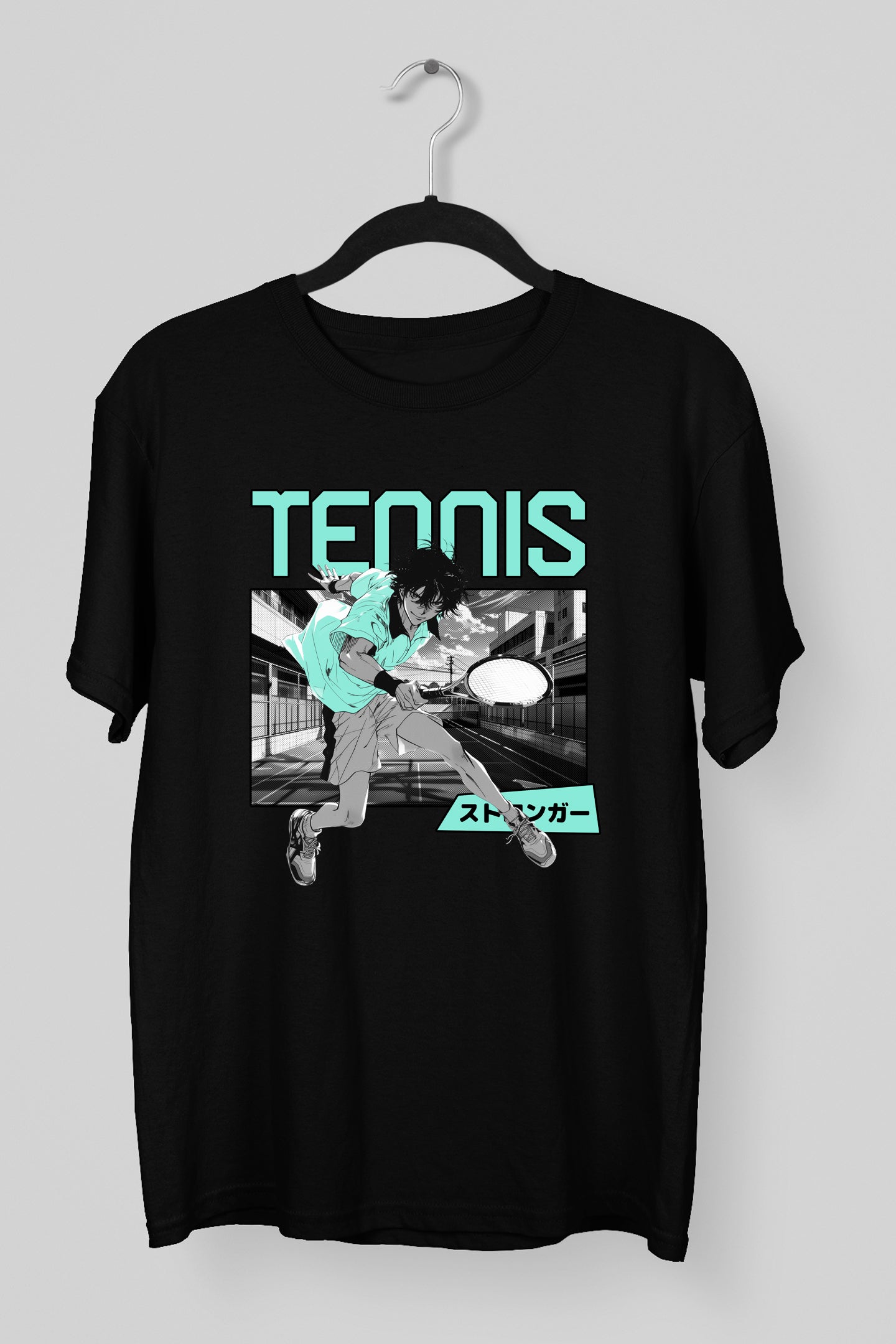 Tennis Black Tee